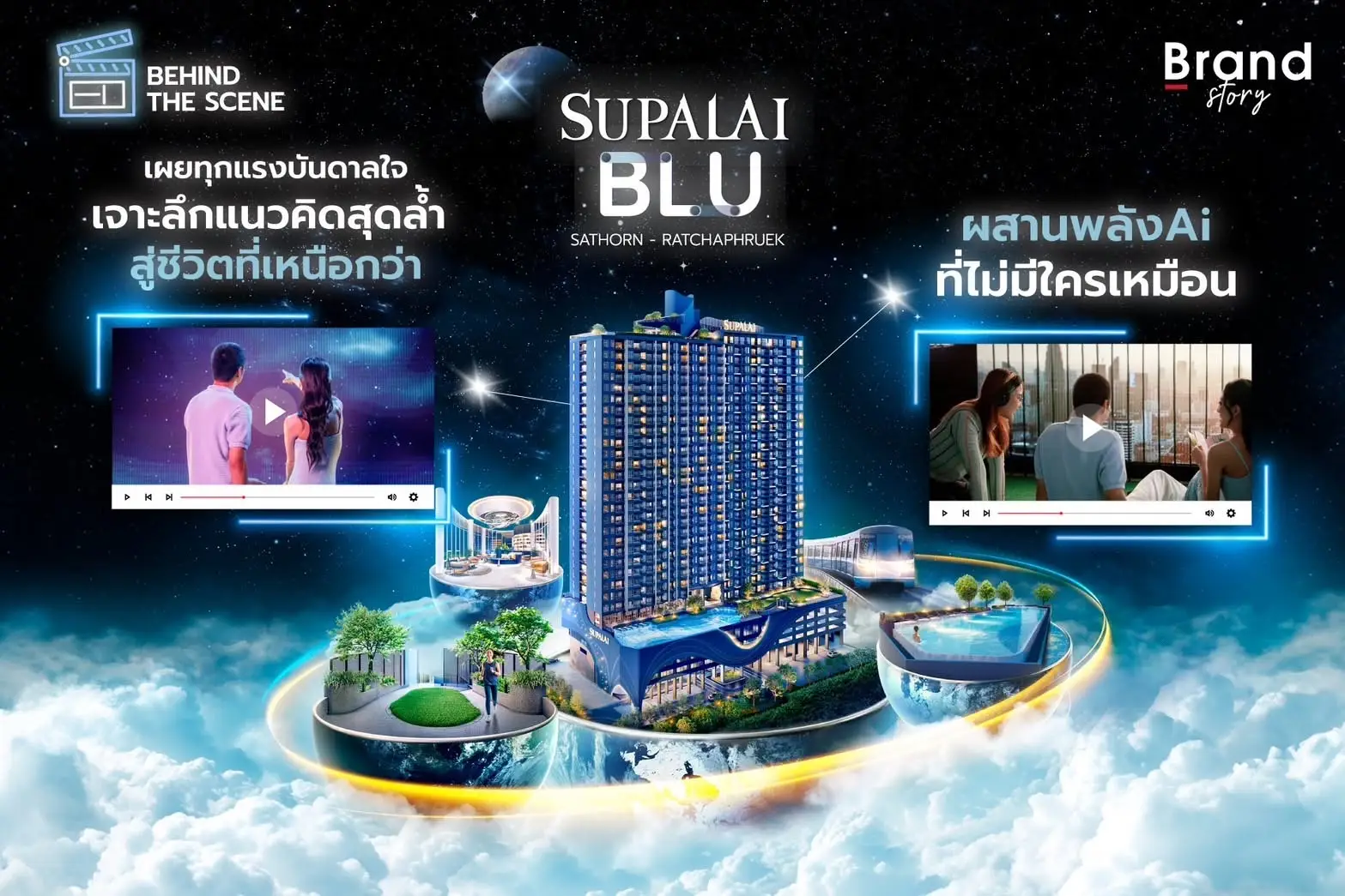 Behind the scene : โฆษณาคอนโดใหม่ Supalai BLU ผสานพลังAI ที่ไม่มีใครเหมือน
