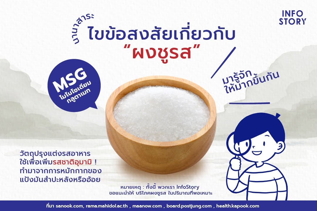 ไขข้อสงสัยเกี่ยวกับ “ผงชูรส”