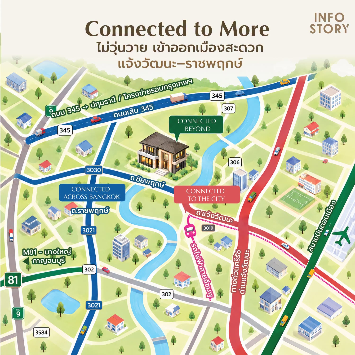 🚍 Connected to More