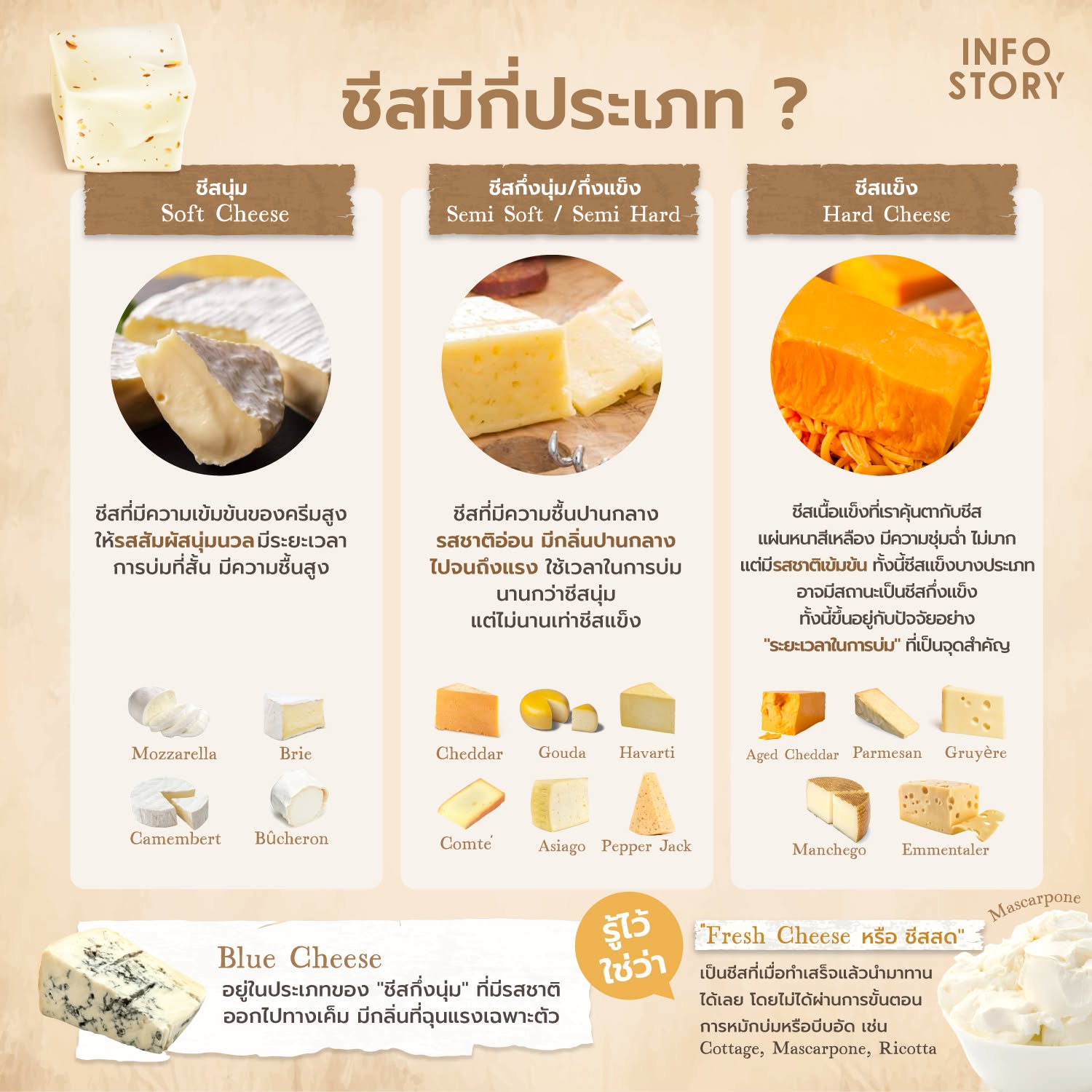 ชีสมีกี่ประเภท ?